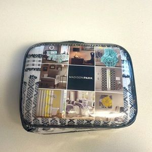 New Madison Park Queen 3 Piece Duvet Black/White/Gray Abstract Design Polyester